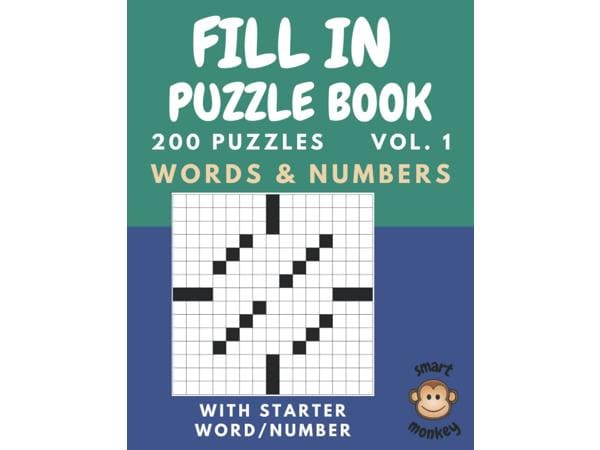 Fill In Puzzle Book for Adults vol. 1