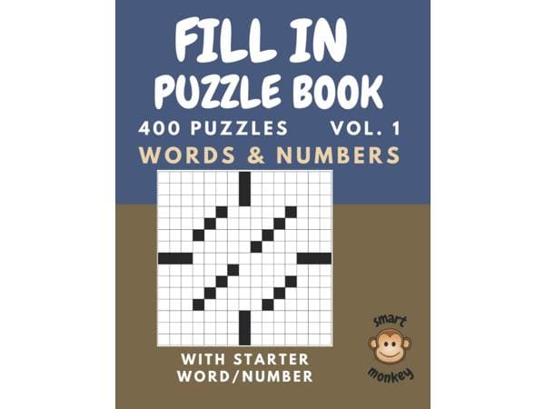 400 Fill In Puzzle Book for Adults vol. 1