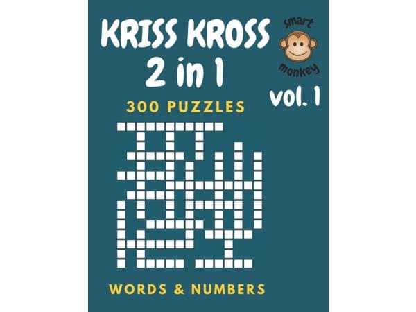 Kriss Kross Puzzle Book: 2 in 1