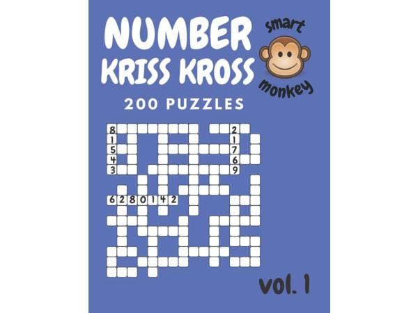 Number Kriss Kross Puzzle Book for Adults vol. 1