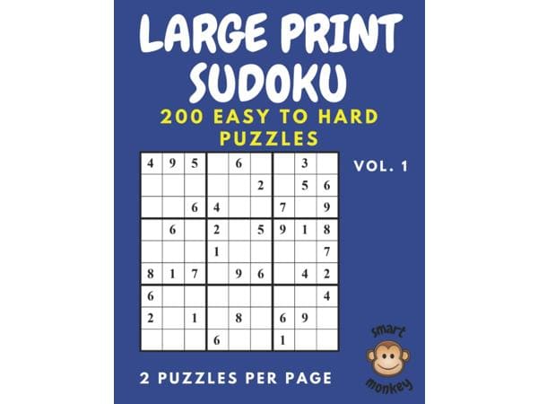 Sudoku Large Print Easy to Hard