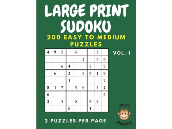 Sudoku Large Print Easy to Medium