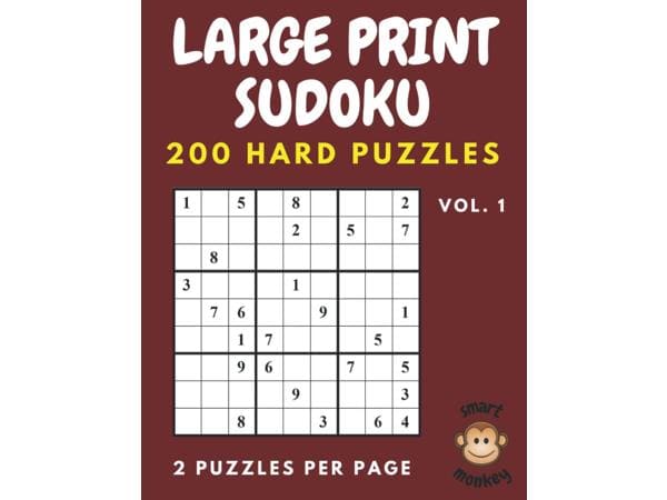 Sudoku Puzzles Large Print Hard