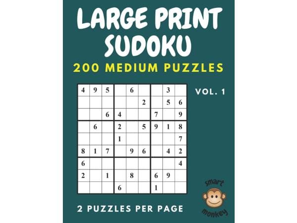 Sudoku Puzzles Large Print Medium