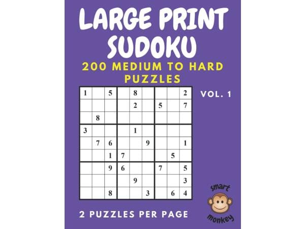 Sudoku Large Print Medium to Hard