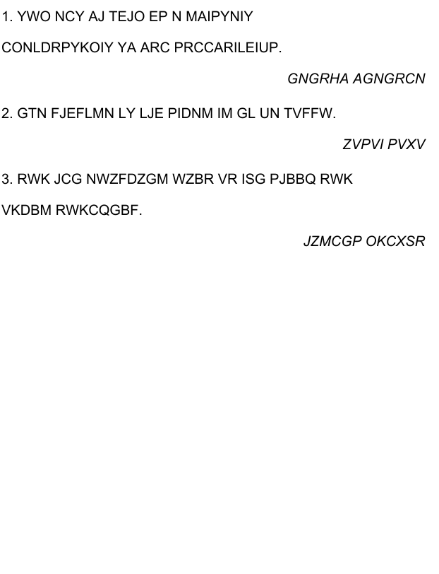 Download free cryptoquote & cryptogram printable PDF puzzles - Smart ...