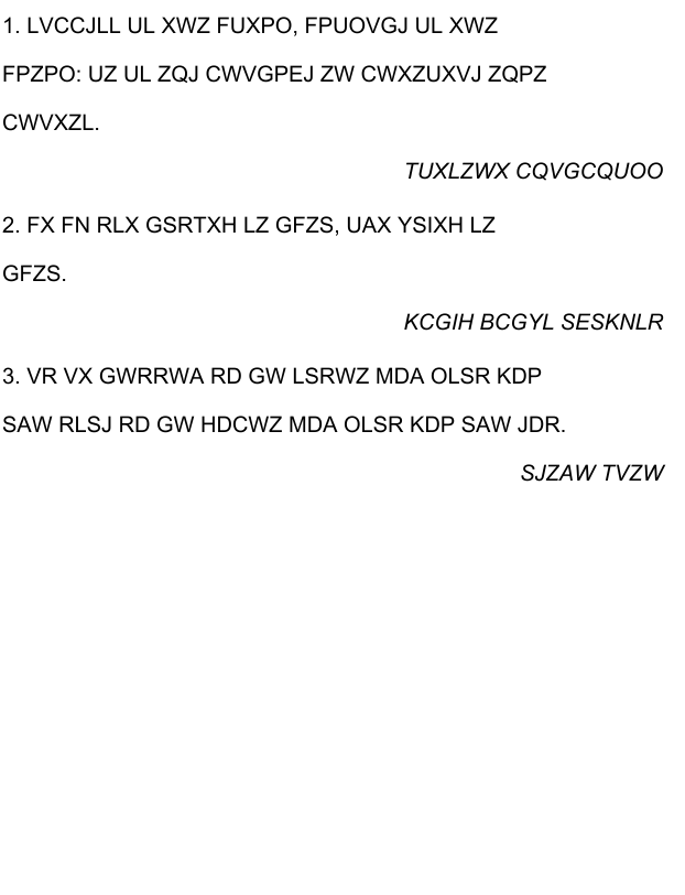 Download free cryptoquote & cryptogram printable PDF puzzles - Smart ...