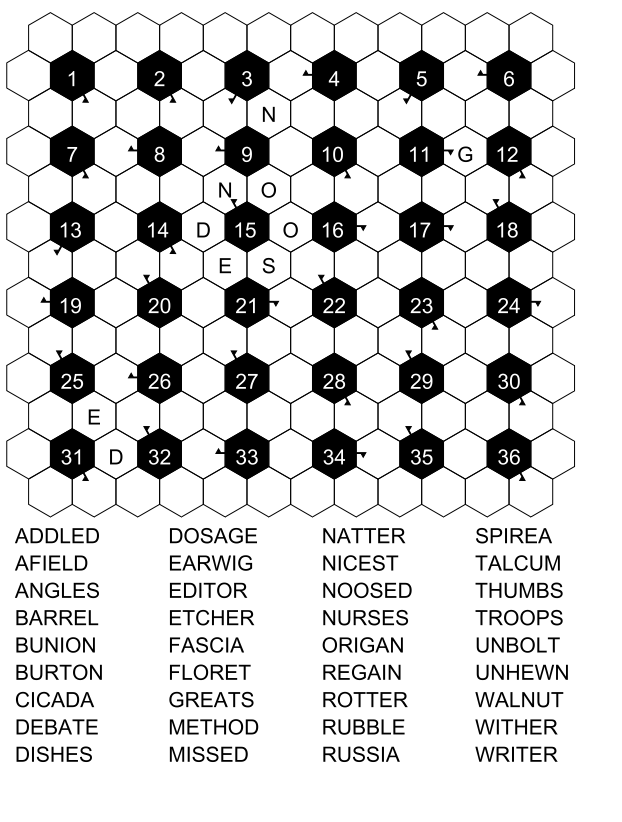 Diffucly Word Box Fill In Free word fill in (word fit) printable PDF puzzles - Smart Puzzle Books