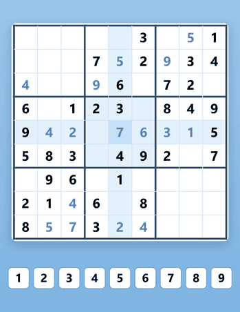 Play Sudoku online